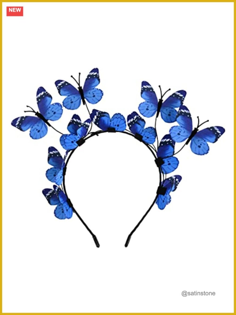 Butterfly Headband Fascinator Hat Costume Crown Headpiece for Women Girls